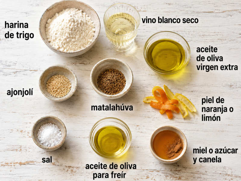 ingredientes pestiños