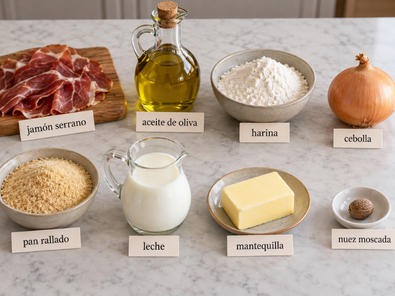 ingredientes croquetas de jamón(1)