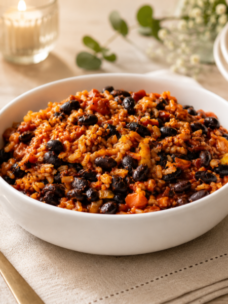 rice with beans arroz con habichuelas