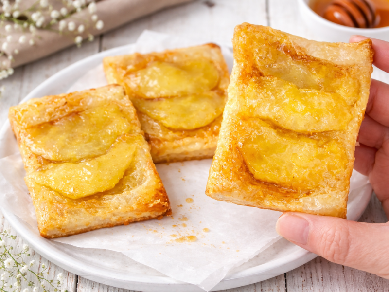 tartaletas de manzana invertidas