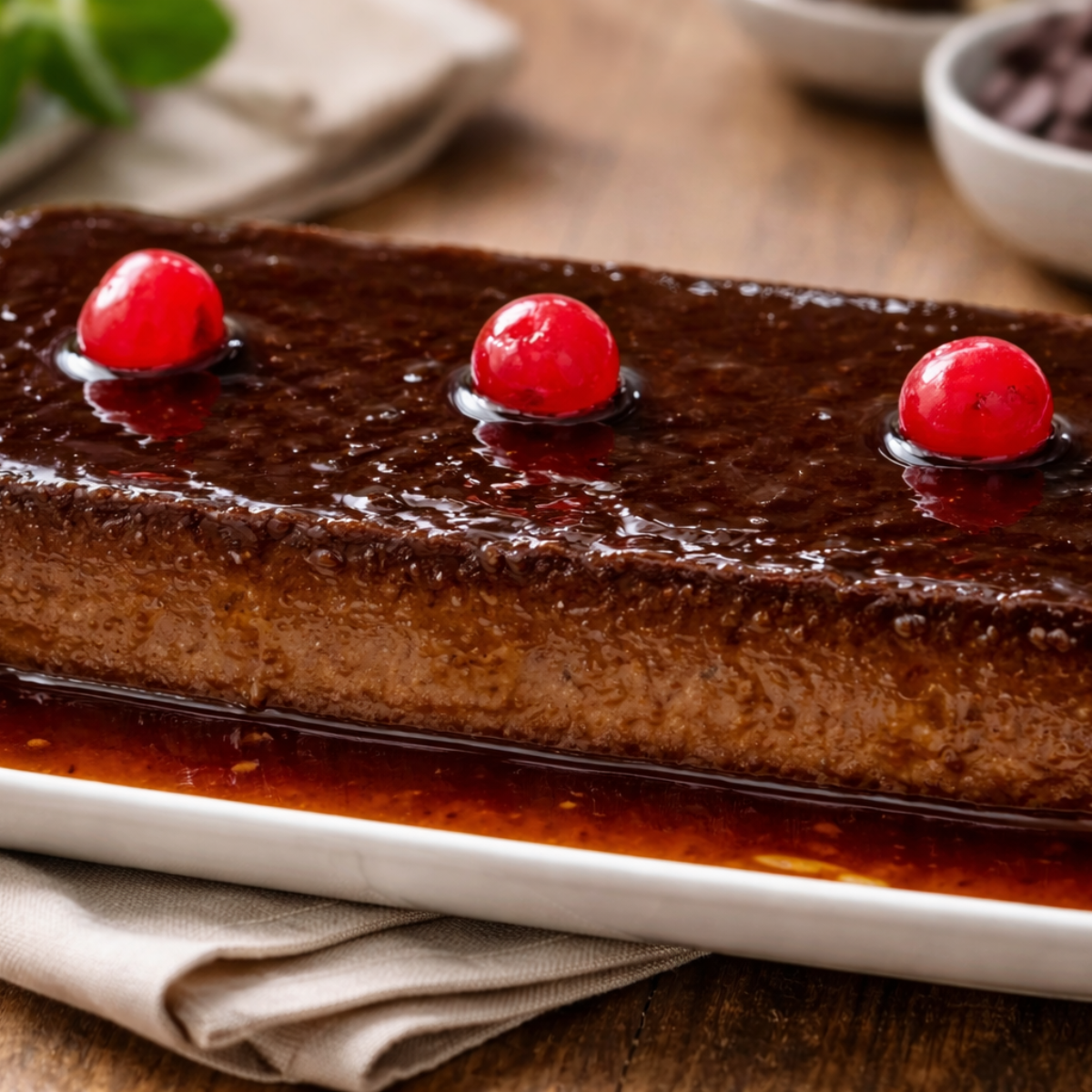 El delicioso flan de chocolate que te va a conquistar para siempre