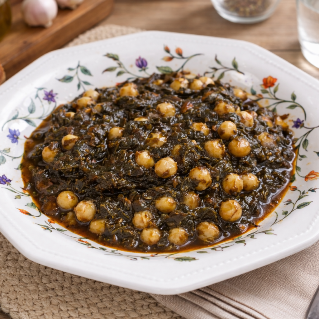 garbanzos con espinacas
