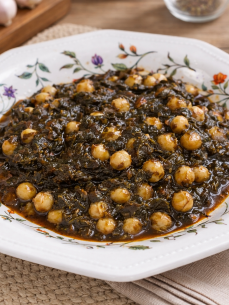 garbanzos con espinacas