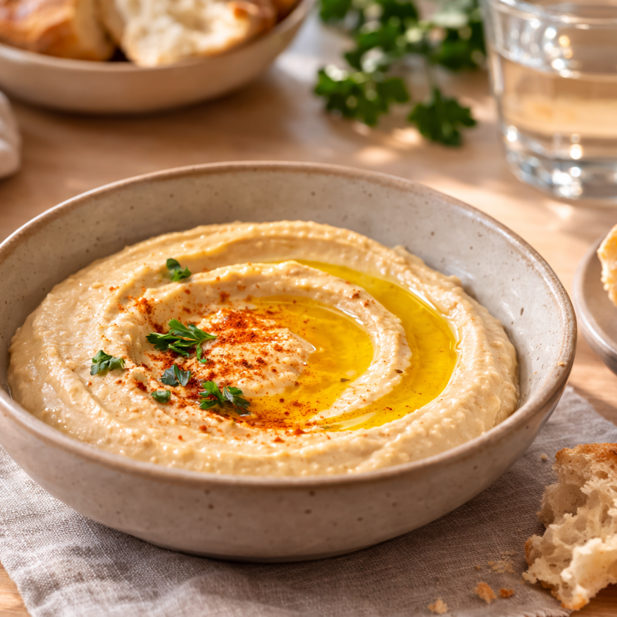 cremoso hummus en Mambo Cecotec.transforma cualquier aperitivo en algo irresistible