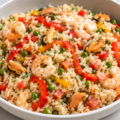 ensalada arroz gambas