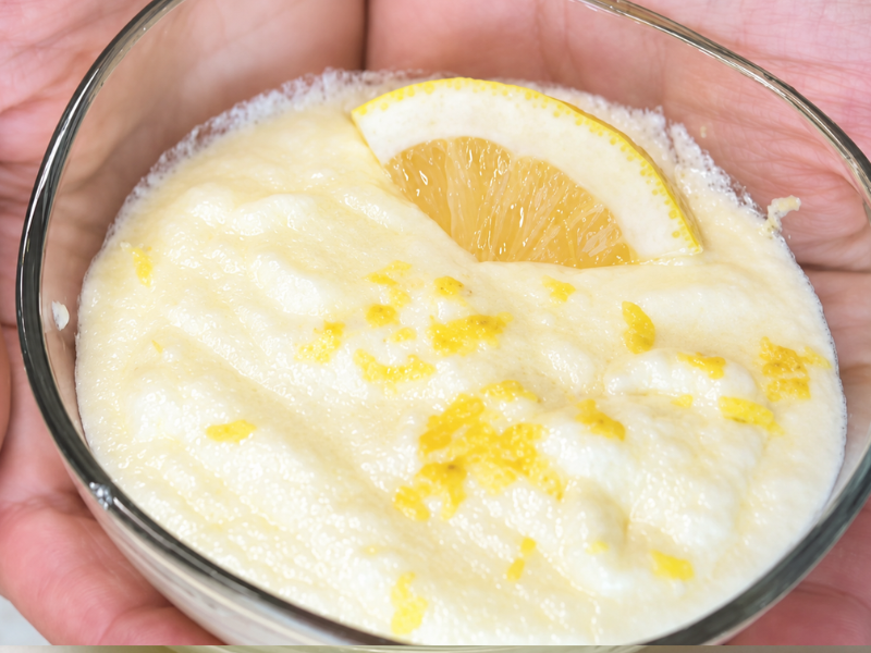 mousse de limón lemon mousse