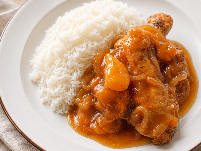 pollo con albaricoque apricot chicken