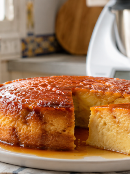 Creamy Stale Bread Pudding in Thermomix pudin de pan duro