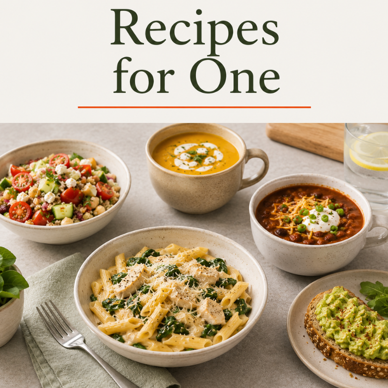 recetas caseras(12) recipes for one