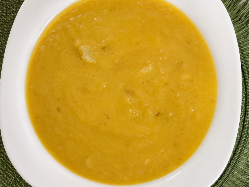 zucchini cream crema de calabacin. (6)