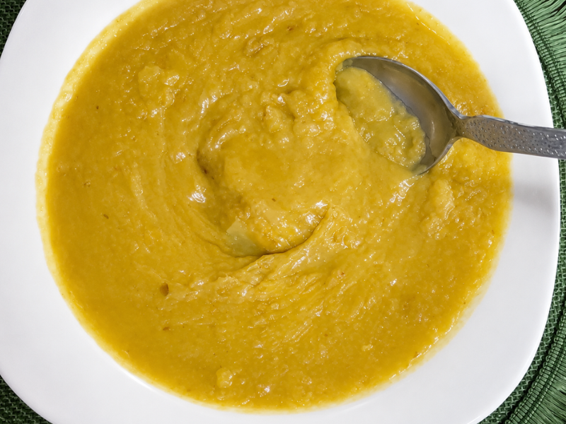 zucchini cream crema de calabacin. (6)