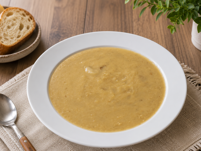 zucchini cream crema de calabacin. (6)