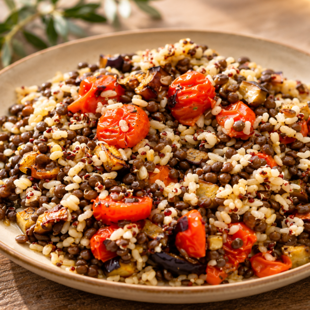 ensalada de lentejas lentil salad(