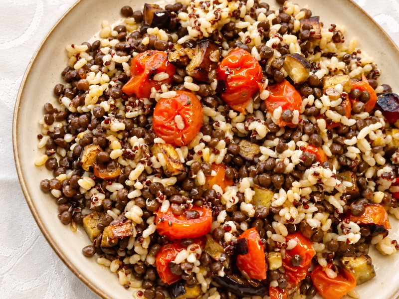 ensalada de lentejas lentil salad(