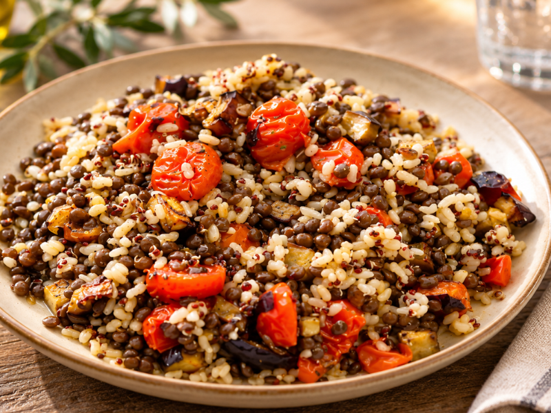 ensalada de lentejas lentil salad(