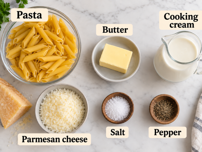 pasta alfredo ingredients