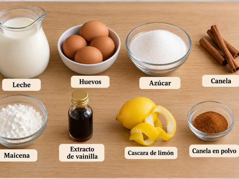 ingredientes natillas