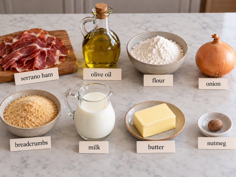 ham spanish croquettes ingredients